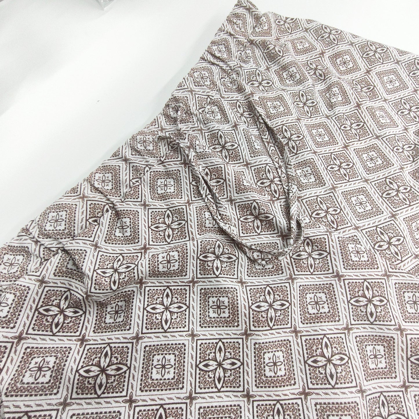 SETEMA WIDE FLARE&FLOW PANTS - BROWN&WHITE