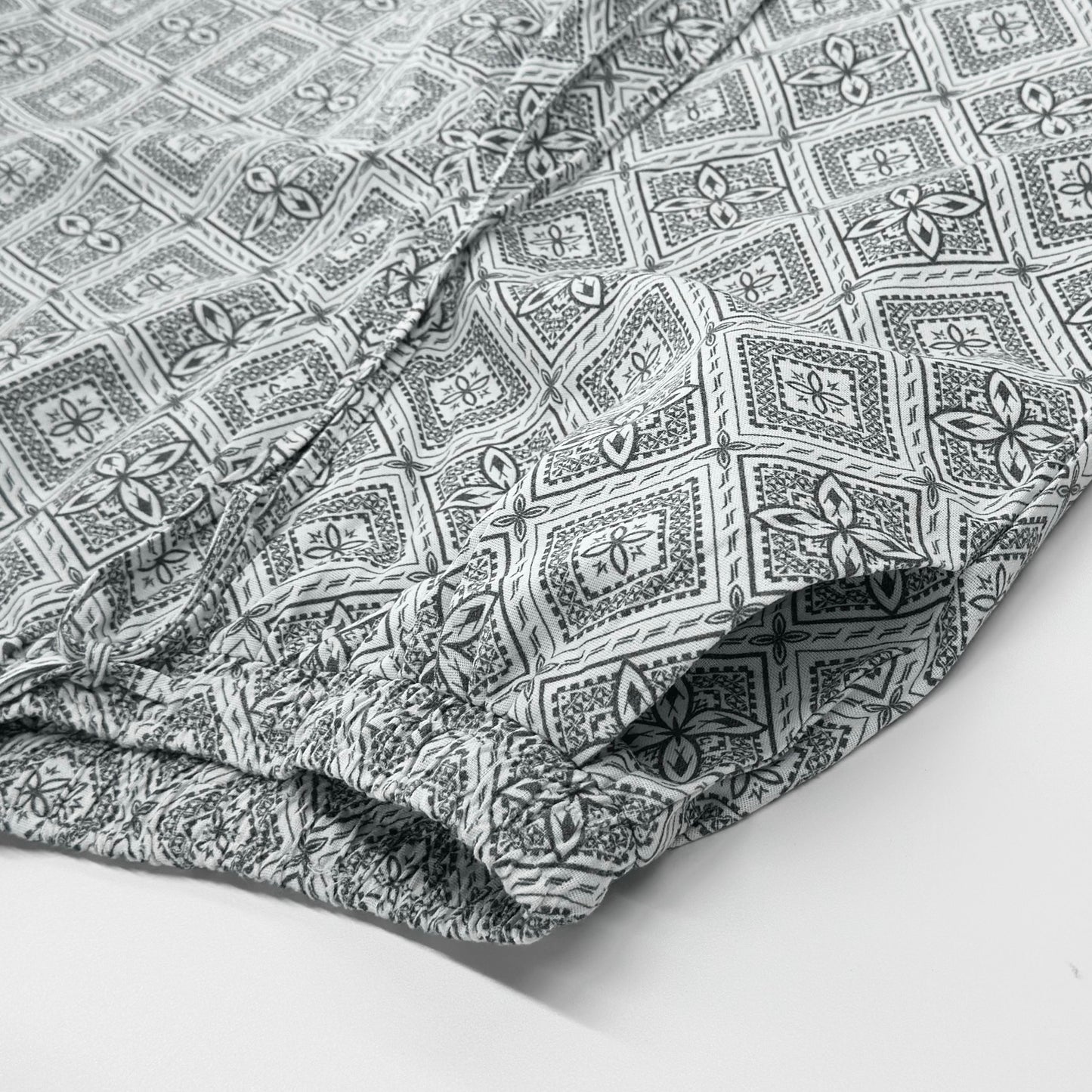 SETEMA WIDE FLARE&FLOW PANTS - BLACK&WHITE